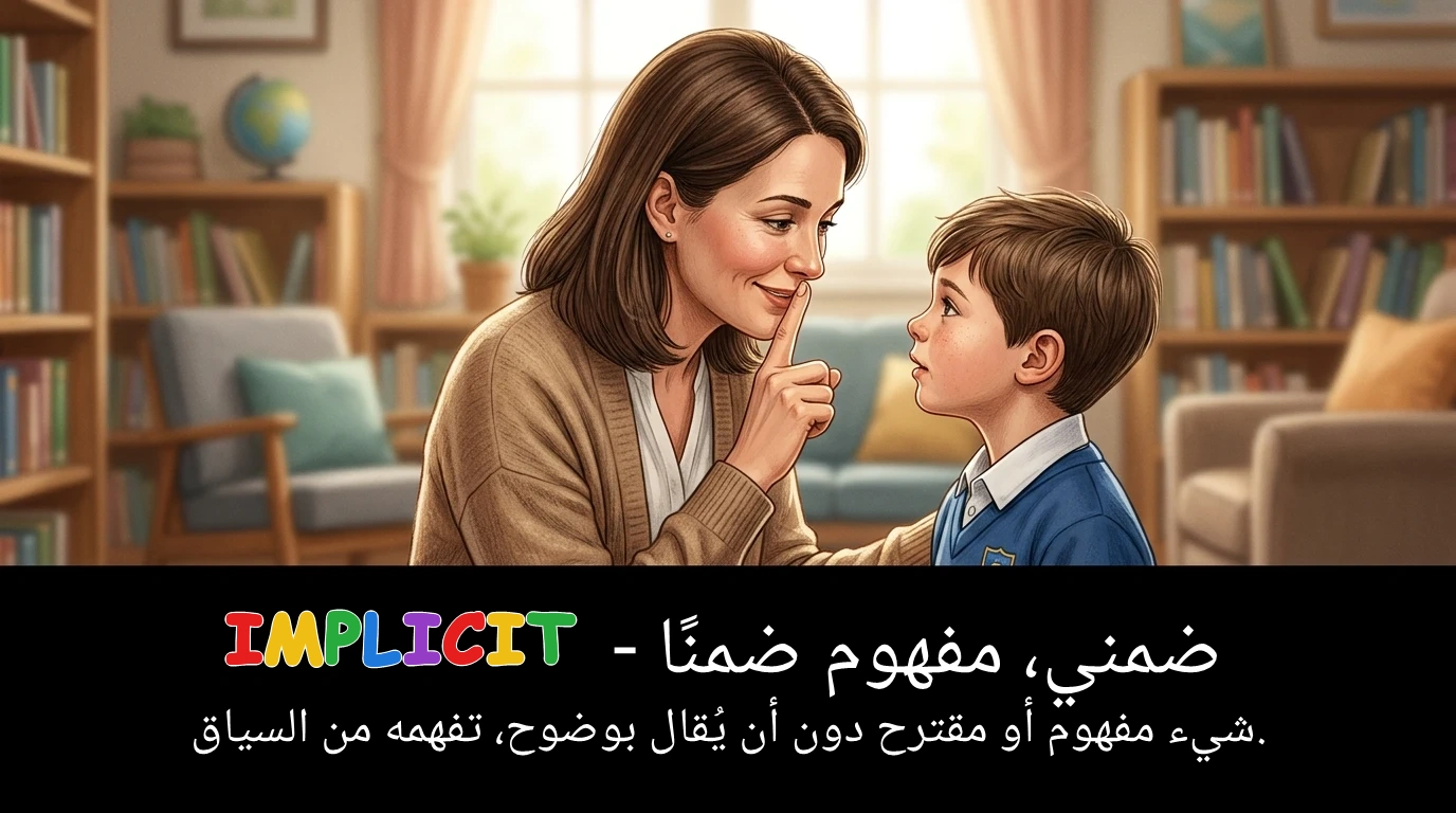 Arabic Illustration for implicit